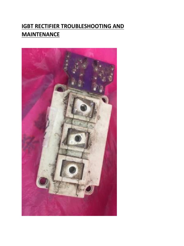 Igbt Rectifier Troubleshooting and Maintenance PDF PDF