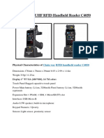 RFID Handheld Reader C4050 - Portable UHF RFID Reader