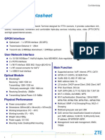 ZXHN F668 Datasheet: GPON Interface