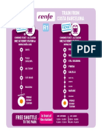 Train From Barcelona Train From Costa Barcelona: Free Shuttle
