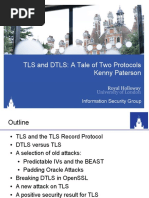 TLS and DTLS: A Tale of Two Protocols Kenny Paterson: Information Security Group