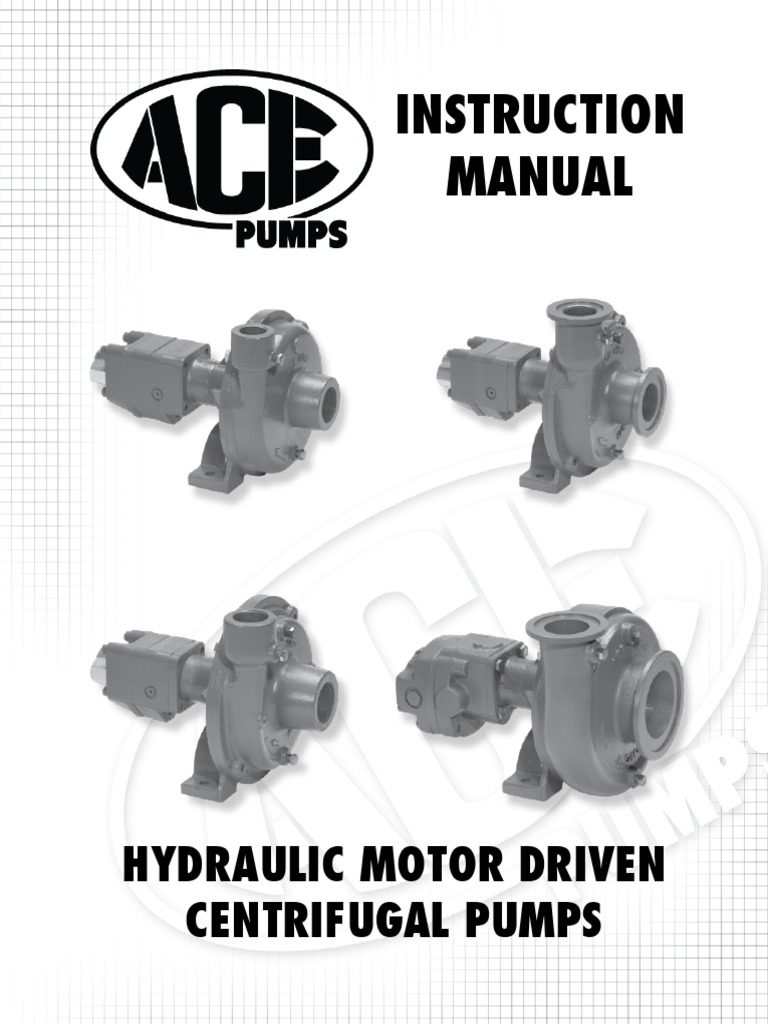 Instruction Manual Hydraulic Motor Driven Centrifugal Pumps PDF