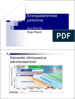 Energiatarbimise juhtimine  salvestid