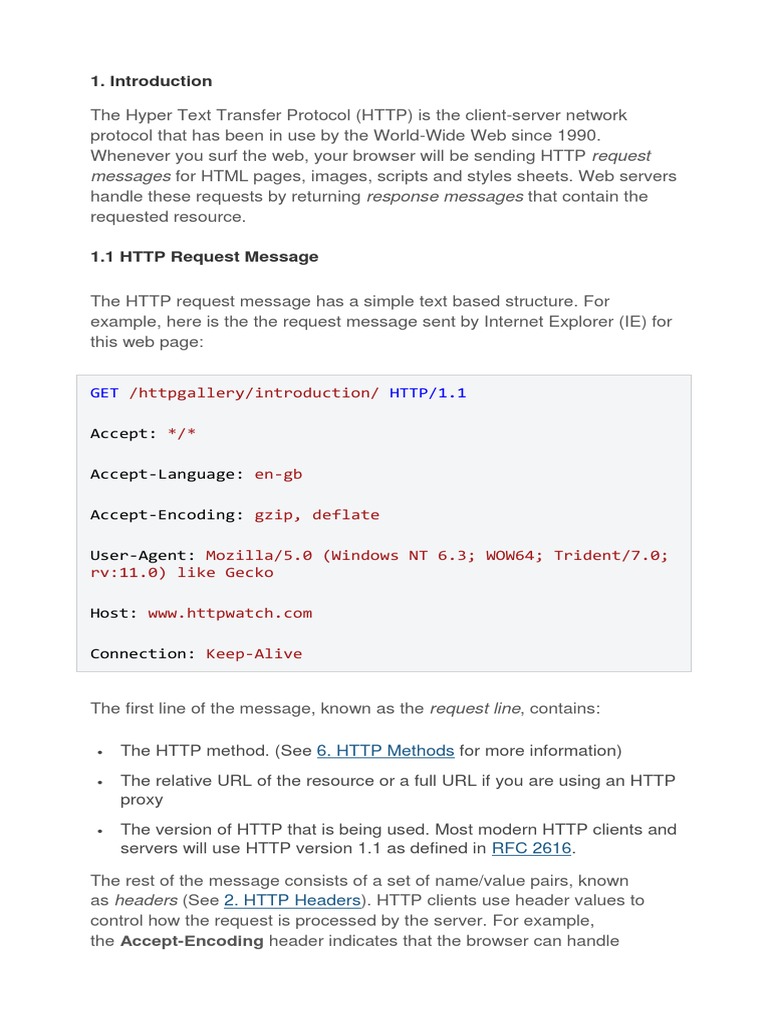 Messages For HTML Pages, Images, Scripts and Styles Sheets. Web Servers ...