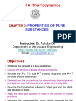ESO 201A: Thermodynamics: Properties of Pure Substances