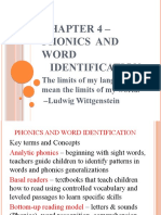 Chapter 4 Phonics and Word Identifcation