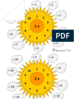 SOARE Tabla Inmultirii 1-10 A4