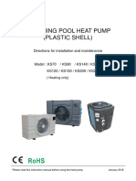 Plastic Shell Swimming Pool Heat Pump