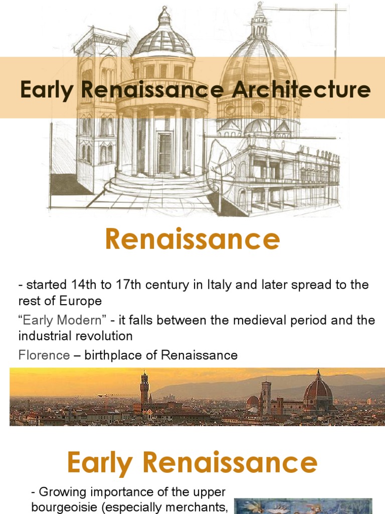 Early Renaissance Architecture Overview | PDF | Renaissance ...