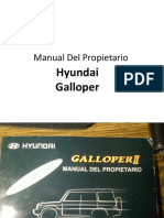 Manual Del Propietario Hyundai Galloper