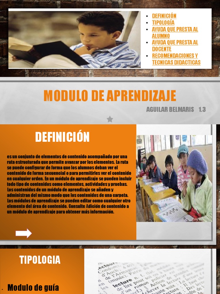 Módulo De Aprendizaje Definición Y Tipos Pdf