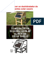 Cómo Hacer Un Deshidratador de Alimentos Solar Casero