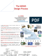 The Mems Design Process: Dr. T. Ramesh