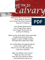 Lead Me To Calvary Hymn Poster