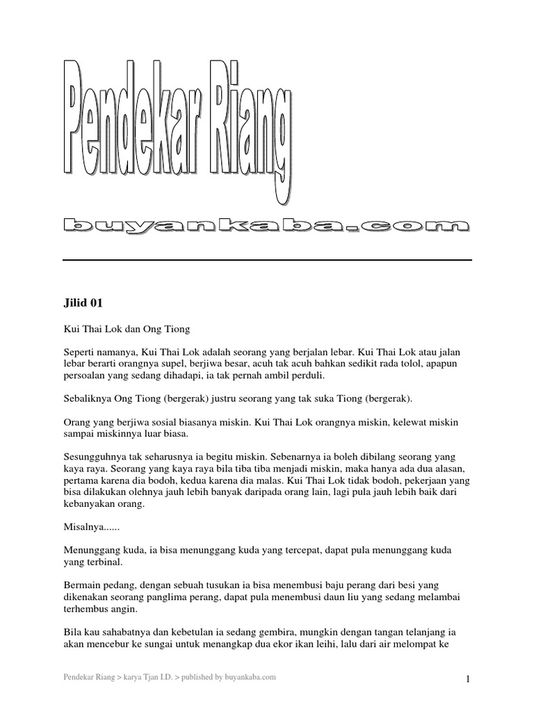 Pendekar Riang Pdf