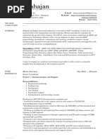 Resume Fiori HR