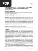 Corrosion Behavior of Pipeline Carbon Steel Under Different Iron Oxide Deposits in The District Heating System