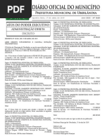 Diário oficial do município