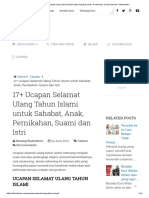 17+ Ucapan Selamat Ulang Tahun Islami Untuk Sahabat, Anak, Pernikahan, Suami Dan Istri - Bukubiruku