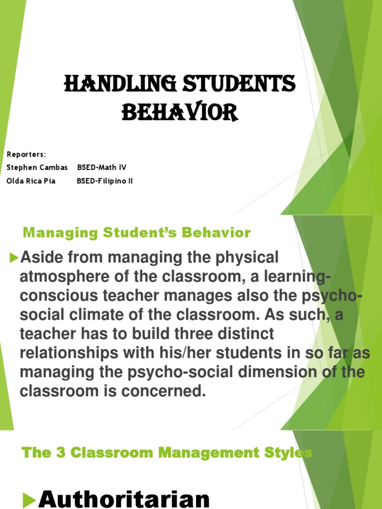 Classroom Management Techniques | PDF | Classroom Management | Learning