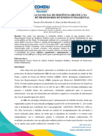 Representação Social de Sequência Didática Na Perspectiva de Professores Do Ensino Fundamental