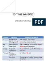 Editing Symbols: Creative Writing