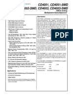 CD4051, CD4051-SMD CD4052, CD4052-SMD, CD4053, CD4053-SMD: Description Features