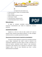 Informe - Psicopedagogico Ejemplo PDF