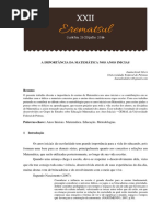 A Importância da Matemática Nos Anos Iniciais