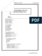 CAD/CAM LAB 2D TRANSFORMATION