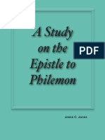 A Study on the Epistle to Philemon by Jesse C. Jones