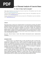 A Critical Review of Thermal Analysis of Concrete Dams