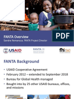 FANTA Overview: Sandra Remancus, FANTA Project Director