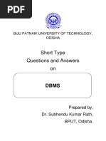 Short Type Questions and Answers On: Biju Patnaik University of Technology, Odisha