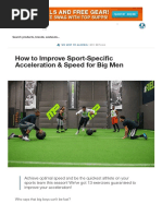 Sport-Specific Speed For Big Men - Improving Acceleration