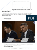 Declaração de Improviso de Bolsonaro Acirra Os Ânimos Na PF - Política