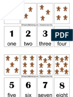 Counting Gingerbread Man Printable