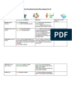 Toddler Preschool Lesson Plan Aug 19 23
