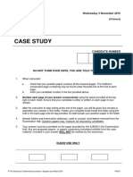 Case Study November 2010 Exam Paper ICAEW