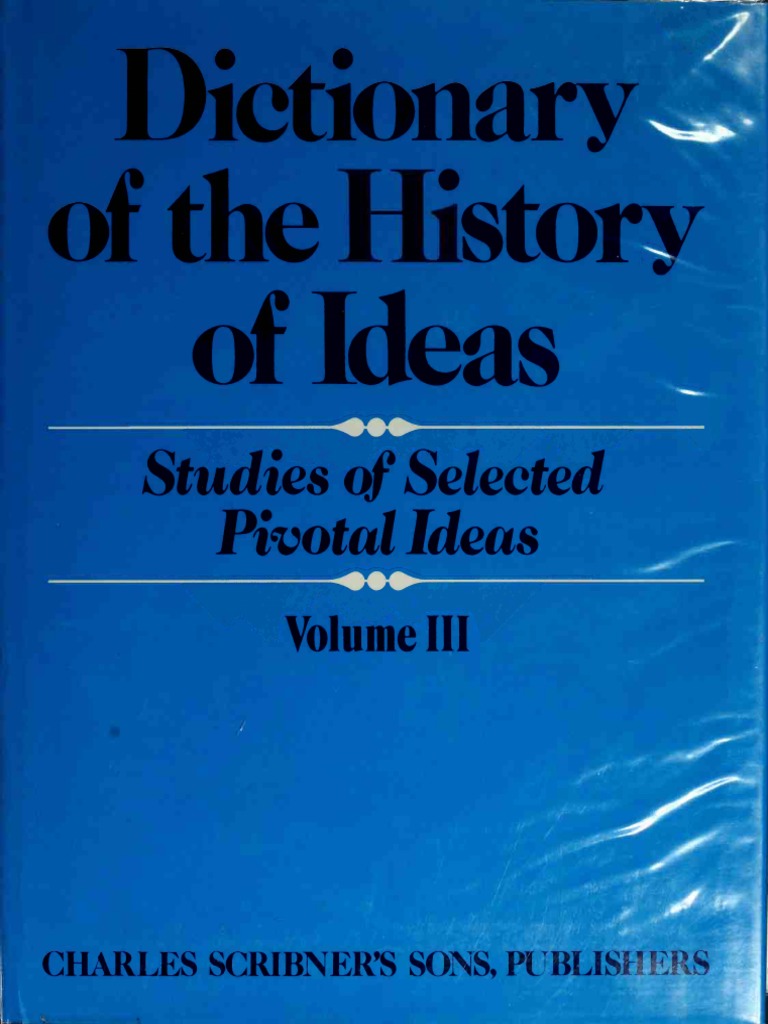 Dictionary In The History Of Ideas Iii Wiener Jurisprudence Reason