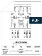 Ground Floor Plan: School Name Title Instructor Sheet Content Camarines Sur Polytechnic Colleges As Shown