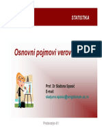 Statistika Predavanje 4 Uvod U Verovatnoću PDF