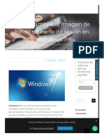 Cómo Cambiar La Imagen de Fondo de Inicio de Sesión