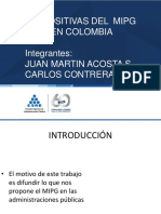 Presentación del MIPG en Colombia con menos de