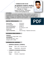 Curriculum Vitae. Bryan Jesus Cueva Peña