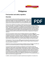 Philippines: Food Product and Safety Regulation