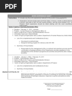 CSC Work Experience Sheet Template | PDF | Business | Employment