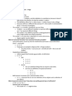 Foundations of Arithmetic Notes