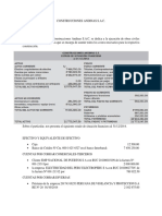 Construcciones Andinas SAC estado financiero 2015