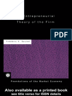 F. Sautet - Entrepreneurial Theory of The Firm (Foundations of The Market Economy Series) (2000)